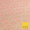 Light Gold Pink Luxury Flowers PURE Benarsi Brocade Woven Dress Fabric Fancy1744