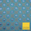 Blue Grey Luxury Diamond Lakewood Textured Brocade Jacquard Dress Fabric 1875
