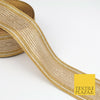 Large 3 Tone Gold Silver Metallic Woven Trimming Border Lace Ethnic Gota X239