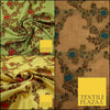 Luxury Floral Benarsi Brocade Woven Fine Dress Indian Faux Raw Silk Fancy Fabric