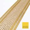 Large 3 Tone Gold Silver Metallic Woven Trimming Border Lace Ethnic Gota X239