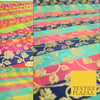 Multicolour Check Floral Banarsi Brocade Dress Indian Faux Raw Silk Fancy Fabric