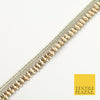 White Gold Infinite Diamonte Stone Trimming Ribbon Border Lace Ethnic Gota(X201)