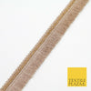 WARM GOLD Metallic Plait Fringe Tassel Trimming Gota Border Indian Ethnic X215