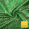 Intricate Paisley Oriental Chinese Brocade Metallic Satin Jacquard Fabric 59