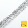 SILVER Mini Tassels Indian Woven Glitter Trim Ribbon Border Lace Ethnic X265