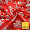 Traditional Oriental Chinese Brocade Metallic Floral Satin Jacquard Fabric 59
