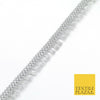 SILVER Mini Tassels Indian Woven Glitter Trim Ribbon Border Lace Ethnic X265