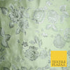 Traditional Oriental Chinese Brocade Metallic Floral Satin Jacquard Fabric 59
