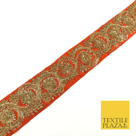 Antique Gold Metal Effect Fringe Tassel Trimming Gota Border Ribbon Lace X344