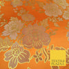 Large Design Oriental Chinese Brocade Metallic Floral Satin Jacquard Fabric 59