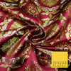 Large Design Oriental Chinese Brocade Metallic Floral Satin Jacquard Fabric 59