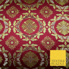 Large Design Oriental Chinese Brocade Metallic Floral Satin Jacquard Fabric 59