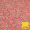 Pink Luxury Multi Flower PURE Benarsi Brocade Woven Dress Fabric Fancy 1757