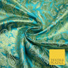 Floral Paisley Oriental Chinese Brocade Metallic Satin Jacquard Fabric 59