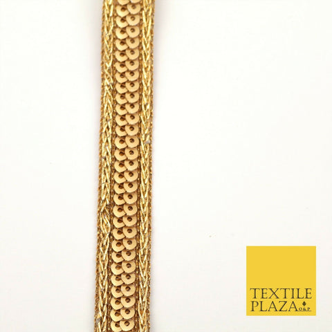 Antique Gold Metal Effect Fringe Tassel Trimming Gota Border Ribbon Lace X344