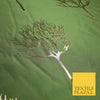 Luxury Autumnal Leafless Tree Metallic Gold Jacquard Brocade Fabric 6 COLOURS