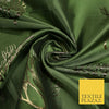 Luxury Autumnal Leafless Tree Metallic Gold Jacquard Brocade Fabric 6 COLOURS