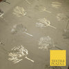 Luxury Autumnal Leafless Tree Metallic Gold Jacquard Brocade Fabric 6 COLOURS