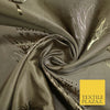 Luxury Autumnal Leafless Tree Metallic Gold Jacquard Brocade Fabric 6 COLOURS