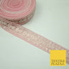 10 PASTEL COLOURS Soft Thread Floral Sequin Ribbon Trim Border Lace - Per Metre