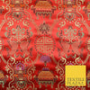 Traditional Oriental Shou Ornate Silky Satin Chinese Brocade Dress Fabric 36