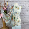 Leafy Georgette Print Suit (D65)