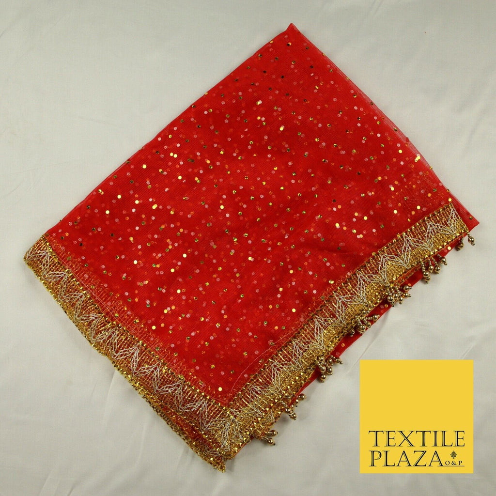 Mata Ki Chunni Hologram Golden Border Devi Mata Pooja Chunri Puja Hindu Maiyan