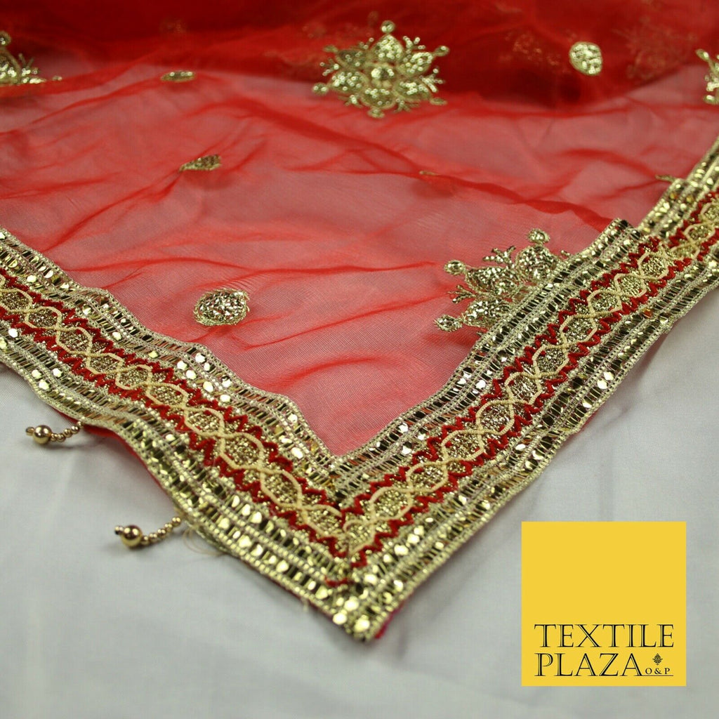 Mata Ki Chunni Embroidery Golden Border Devi Mata Pooja Chunri Puja Hindu Maiyan