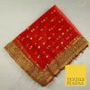 Mata Ki Chunni Embroidery Golden Border Devi Mata Pooja Chunri Puja Hindu Maiyan