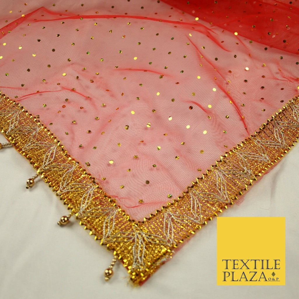 Mata Ki Chunni Hologram Golden Border Devi Mata Pooja Chunri Puja Hindu Maiyan