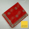 Mata Ki Chunni Embroidery Golden Border Devi Mata Pooja Chunri Puja Hindu Maiyan