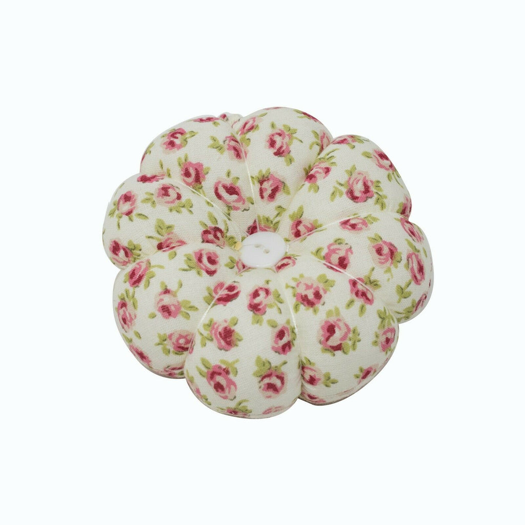 KORBOND Floral Pin Needle Cushion with Elasticated Wrist Strap Cotton Sew 110131