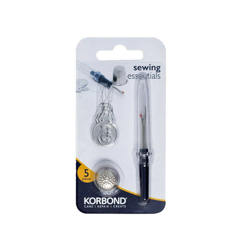 KORBOND Hemming Tape 6m BLACK & GREY - Iron On Turn Up Trouser Skirt Hems 110034