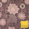 Mauve Pink Metallic Gold Mandala Paisleys Brocade Jacquard Dress Fabric 6843