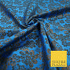 3 COLOURS - Ornate Floral Metallic Textured Brocade Jacquard Dress Fabric 58