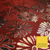 Floral Firework Splash Metallic Textured Brocade Jacquard Dress Fabric 58