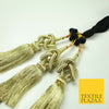 GOLD Knot Parandi Paranda Indian Punjabi Tassels Mehndi Jago Hair Braid PR514