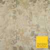 Cream with Pale Peach Floral Blossom Metallic Gold Textured Brocade Fabric 7160