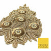 Fancy Teardrop Embellished Indian Applique Motif Pearl Patch Ethnic Zari (X45)