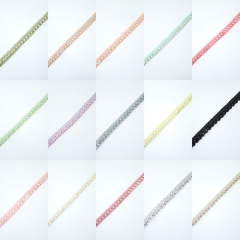 Colourful Multicolour Soft Thread Rainbow Fringe Tassel Trim Border Lace X398