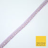 15 COLOURS - Premium Slim Sequin Pearl Beaded Ribbon Trim Border Lace - 1cm Wide