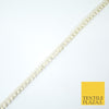 15 COLOURS - Premium Slim Sequin Pearl Beaded Ribbon Trim Border Lace - 1cm Wide