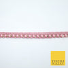 15 COLOURS - Premium Slim Sequin Pearl Beaded Ribbon Trim Border Lace - 1cm Wide