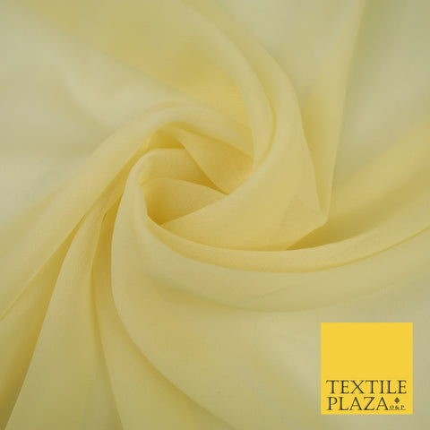 LIGHT KHAKI Premium Plain Dyed Chiffon Fine Soft Georgette Sheer Dress Fabric 8295