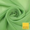DUSTY GREEN Premium Plain Dyed Chiffon Fine Soft Georgette Sheer Dress Fabric 8355