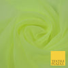FLO LEMON Premium Plain Dyed Chiffon Fine Soft Georgette Sheer Dress Fabric 8358