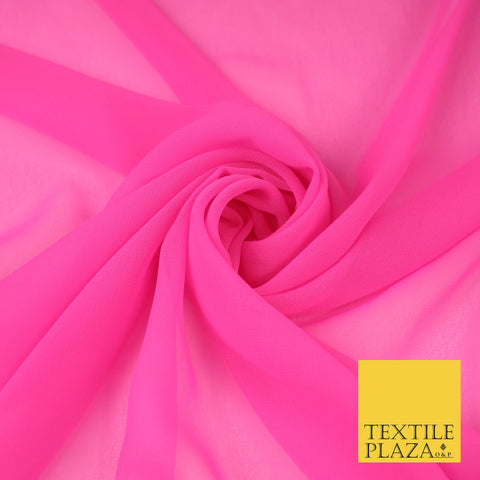 IVORY Premium Plain Dyed Chiffon Fine Soft Georgette Sheer Dress Fabric 8276