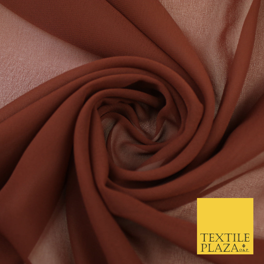 LIGHT BROWN Premium Plain Dyed Chiffon Fine Soft Georgette Sheer Dress O & P Birmingham LIGHT BROWN Premium Plain Dyed Chiffon Fine Soft Georgette Sheer Dress O & P Birmingham