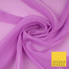 LILAC Premium Plain Dyed Chiffon Fine Soft Georgette Sheer Dress Fabric 8317